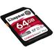 Kingston 64 GB SDXC Class 10 UHS-II U3 Canvas React Plus (SDR2/64GB) 323511 фото 2
