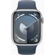 Apple Watch Series 9 GPS 45mm Silver Alu. Case w. Storm Blue S. Band - M/L (MR9E3) 330588 фото 2