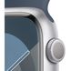 Apple Watch Series 9 GPS 45mm Silver Alu. Case w. Storm Blue S. Band - M/L (MR9E3) 330588 фото 4