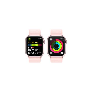 Apple Watch Series 9 GPS 41mm Pink Aluminum Case w. Light Pink S. Loop (MR953) 6914996 фото