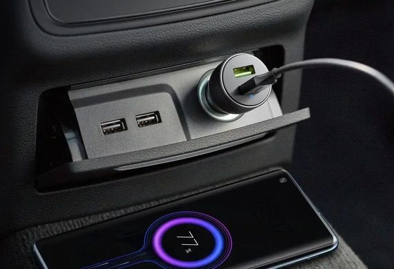 UGREEN CD213 40W 2xUSB Type-C PD Fast Car Charger Space Grey (70594) 331247 фото