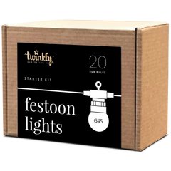 Twinkly Smart LED Festoon RGB 20 G45 Gen II IP44 10m (TWF020STP-BEU) 327783 фото
