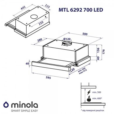 Minola MTL 6292 BL 700 LED 319973 фото