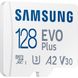 Samsung 128 GB microSDXC Class 10 UHS-I U3 V30 A2 EVO Plus + SD Adapter MB-MC128KA 330276 фото 3