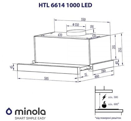 Minola HTL 6614 I 1000 LED 319975 фото