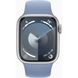 Apple Watch Series 9 GPS 41mm Silver Aluminum Case w. Storm Blue S. Band - S/M (MR903) 6913915 фото 1