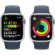Apple Watch Series 9 GPS 41mm Silver Aluminum Case w. Storm Blue S. Band - S/M (MR903) 6913915 фото 5